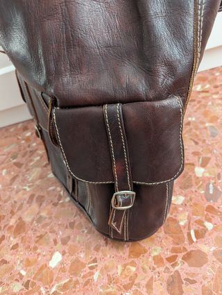 Mochila cuero ovino