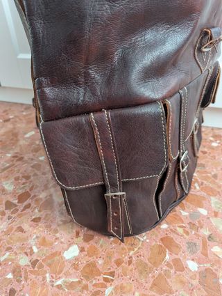 Mochila cuero ovino