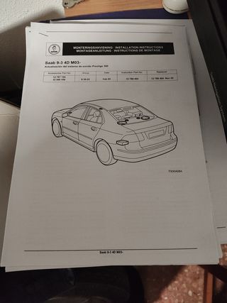 Pack Saab 9-3 sonido prestige 300 