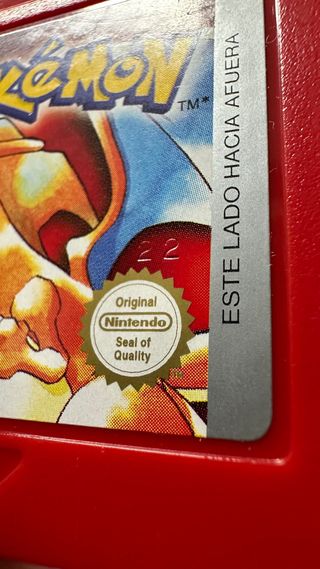 Pokemon Rojo ORIGINAL GameBoy