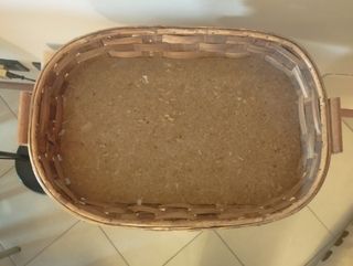 Cesto vimini ovale antico