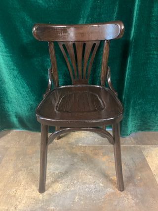 SILLA THONET BISTRÓ WENGUE MADERA PINO PORTUGUES