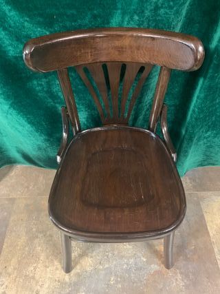 SILLA THONET BISTRÓ WENGUE MADERA PINO PORTUGUES