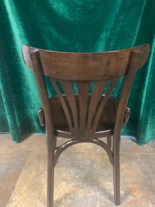 SILLA THONET BISTRÓ WENGUE MADERA PINO PORTUGUES