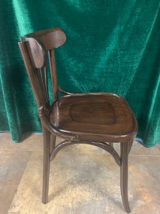 SILLA THONET BISTRÓ WENGUE MADERA PINO PORTUGUES