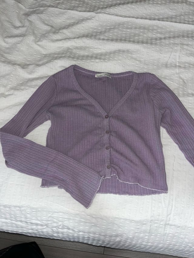Top morado PULL&BEAR - Talla M