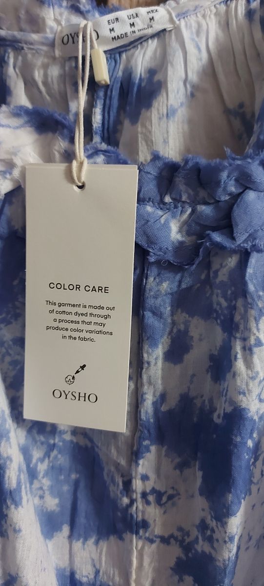 Vestido Oysho azul - Talla M