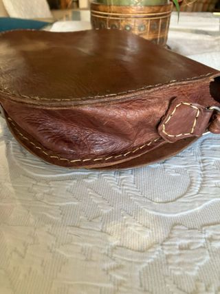 Bolso bandolera cuero marrón