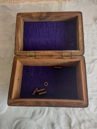 CAJA MADERA TALLADA