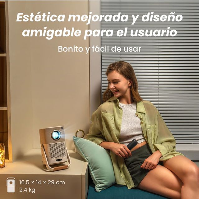 Proyector FHD WiFi6, Bluetooth y Bateria NUEVO