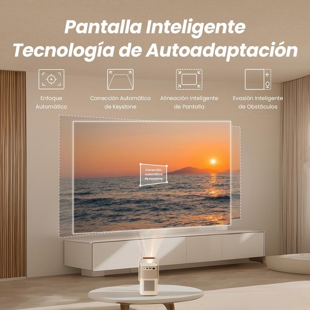 Proyector FHD WiFi6, Bluetooth y Bateria NUEVO