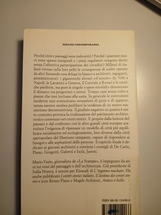 2 volumi sull'architettura delle città 