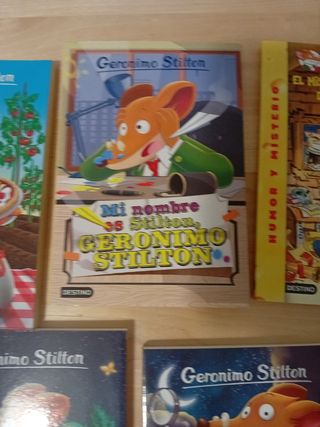 4 libros de Gerónimo Stilton.