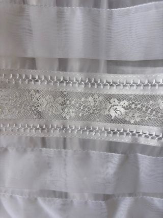 Traje Comunión niña blanco +tocado+guantes