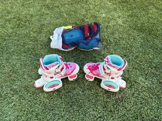 Patines infantiles ajustables + protectores