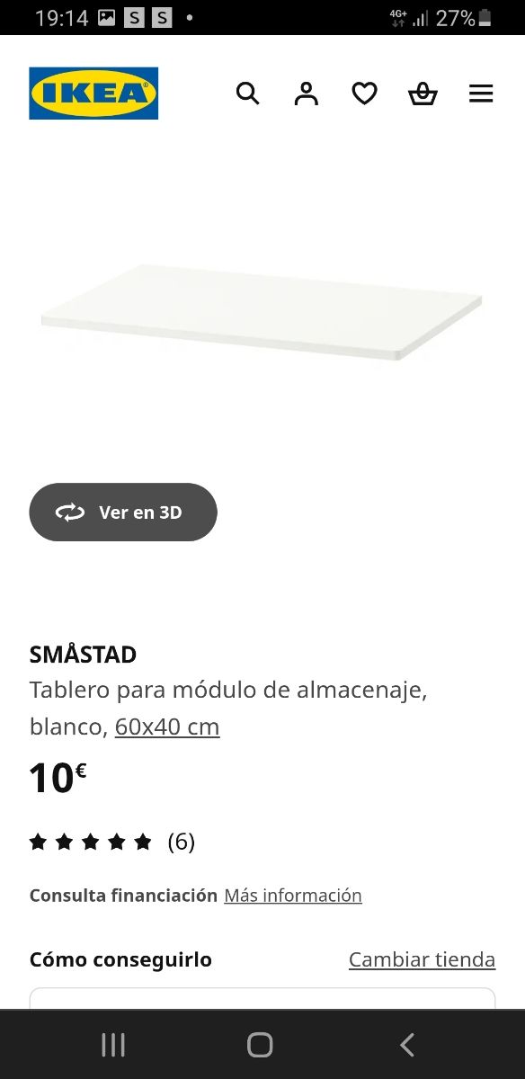 Mueble ikea smastad platsa PERFECTO