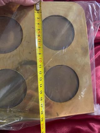 Portafoto in Ottone Vintage 4 Posti