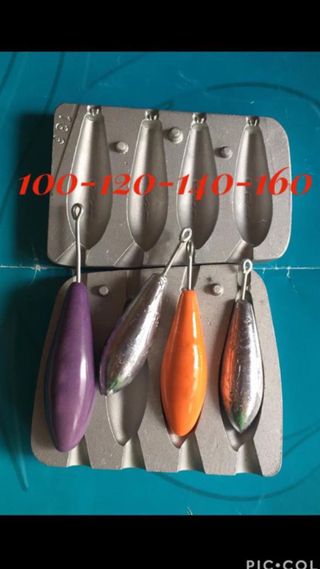 Moldes Plomadas Pesca 100-160gr
