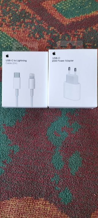 CARICABATTERIE ORIGINALE PER IPHONE 14/13/12/11/8/+ CAVO 2m