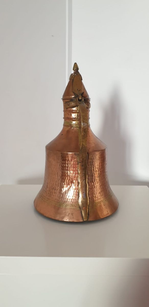 CAFFETTIERA IN RAME E BRONZO