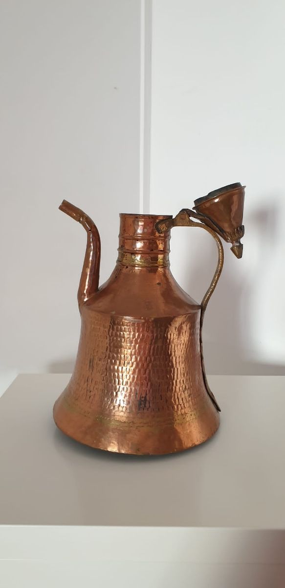 CAFFETTIERA IN RAME E BRONZO