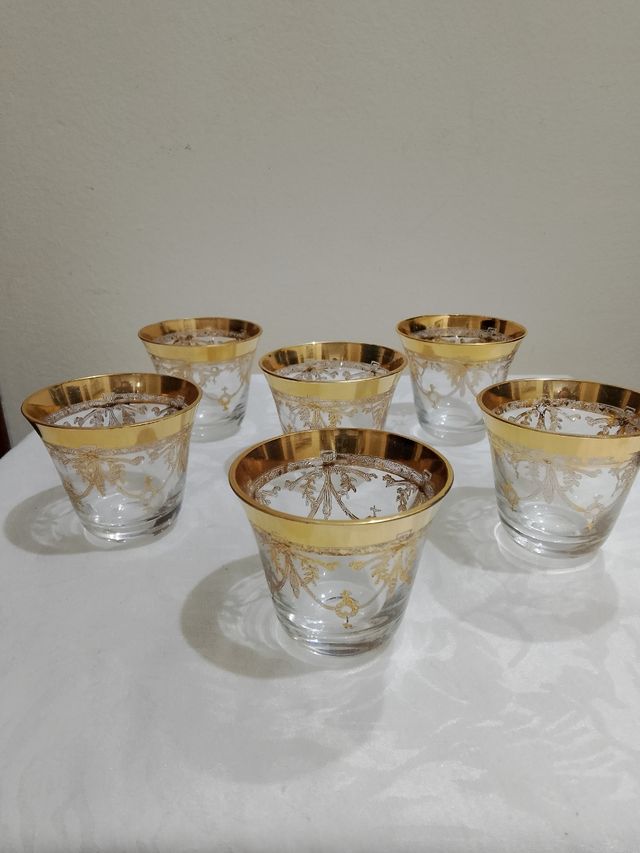 Sei bicchieri da sakè di cristallo di Murano!!