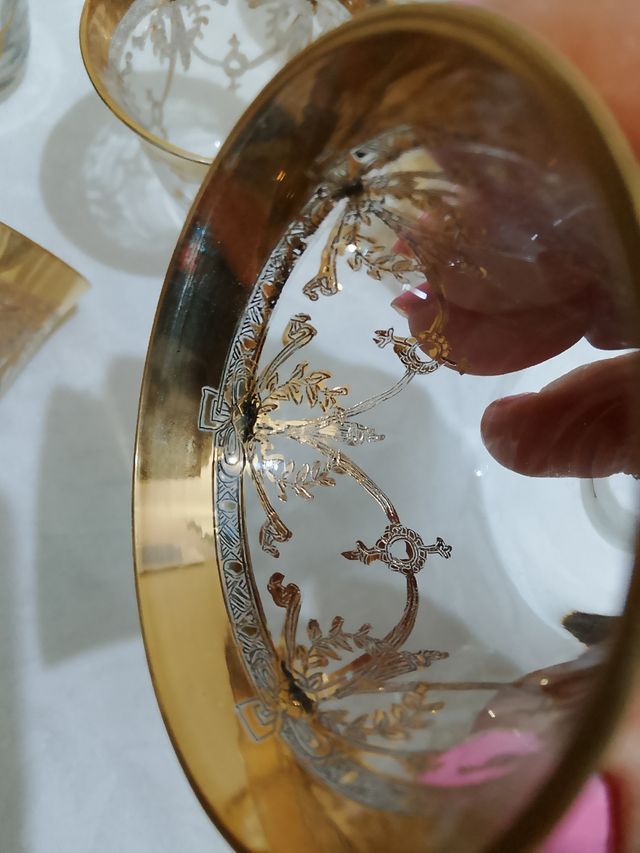 Sei bicchieri da sakè di cristallo di Murano!!