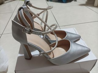 Scarpe donna eleganti argento 