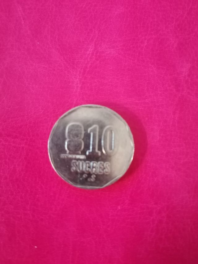 Moneda 10 Sucres Ecuador 1991