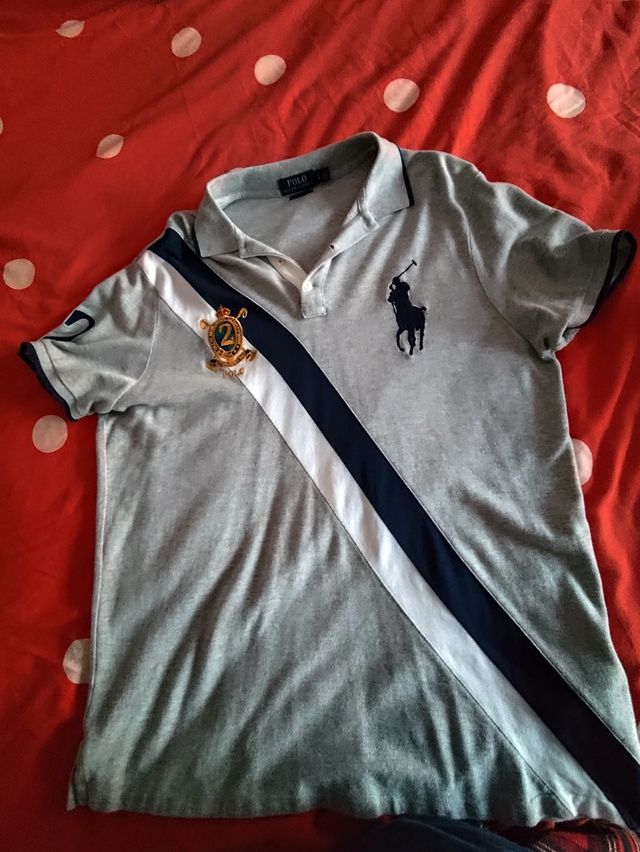 Polo Ralph Lauren XL - Camiseta Polo Gris