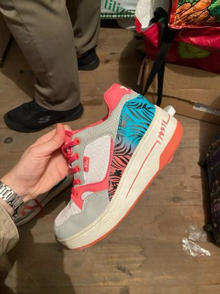 Zapatillas Patines - Gris Rosa