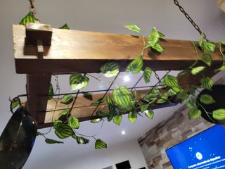 Estantería rústica cocina para colgar todo cosas