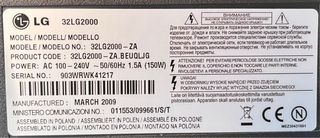 TV LG 32” LCD com Crhomecast