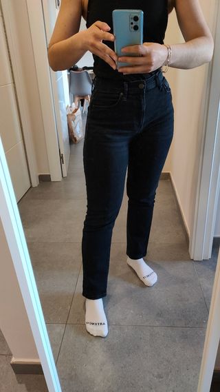 Pantalones rectos Zara - Azul marino