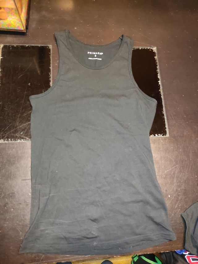 Camiseta tirantes Primark negra - Talla S