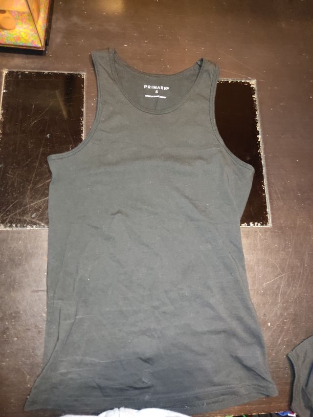 Camiseta tirantes Primark negra - Talla S