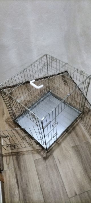 Jaula plegable mascota - Plata