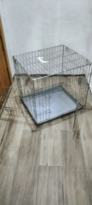 Jaula plegable mascota - Plata