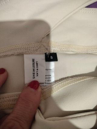 Mallas deportivas shein blancas