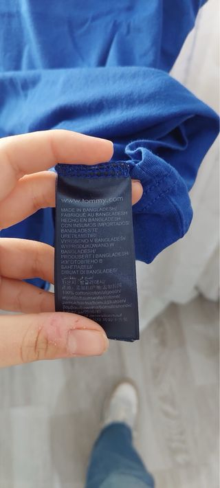 Camiseta Tommy Jeans azul - Talla XS