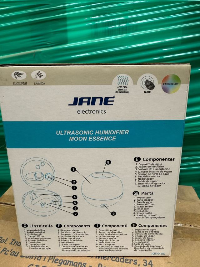 Jane humidificador sonico con luz