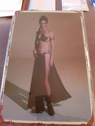 Chapa metálica Star Wars Leia