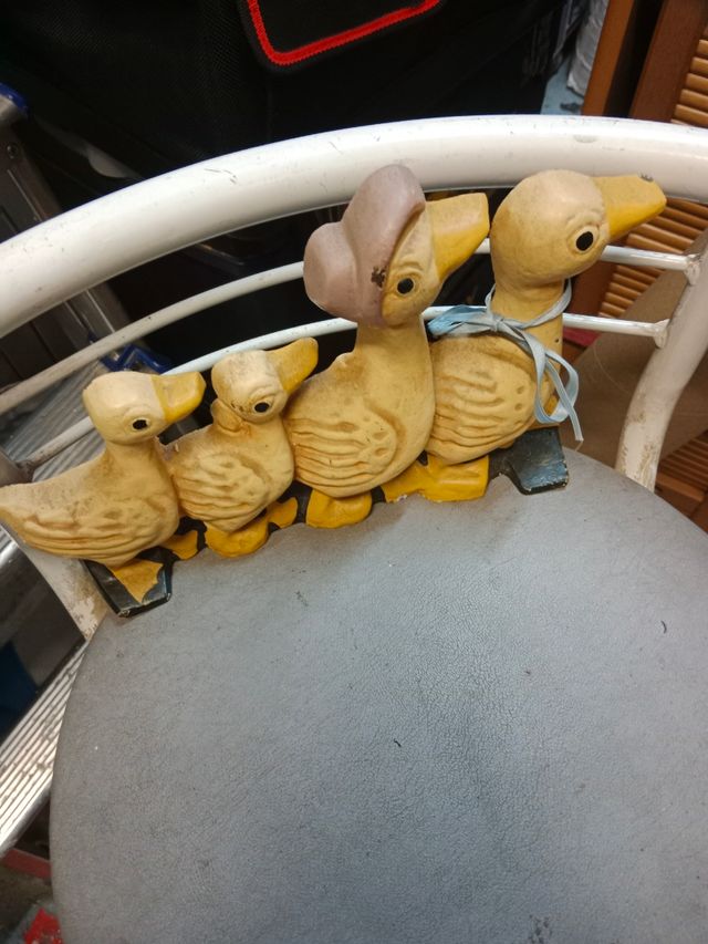 Patitos sujetalibros vintage ,sujetapuettad de hie