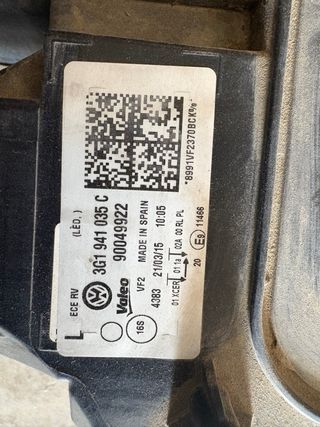 Faro izq passat b8
