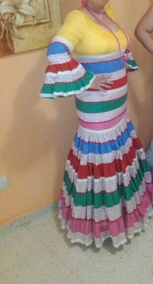Traje de flamenca.