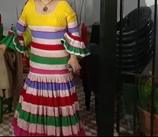 Traje de flamenca.