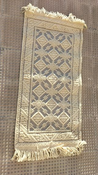 Alfombras lana beige, de felpa pura lana virgen