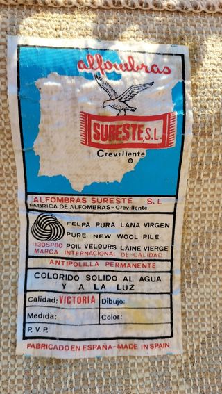 Alfombras lana beige, de felpa pura lana virgen