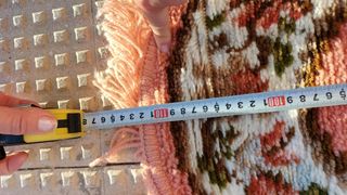 Alfombras vintage ovaladas color salmon