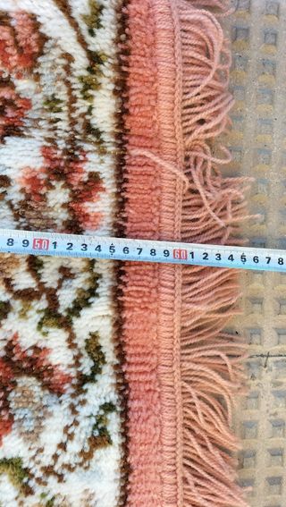 Alfombras vintage ovaladas color salmon